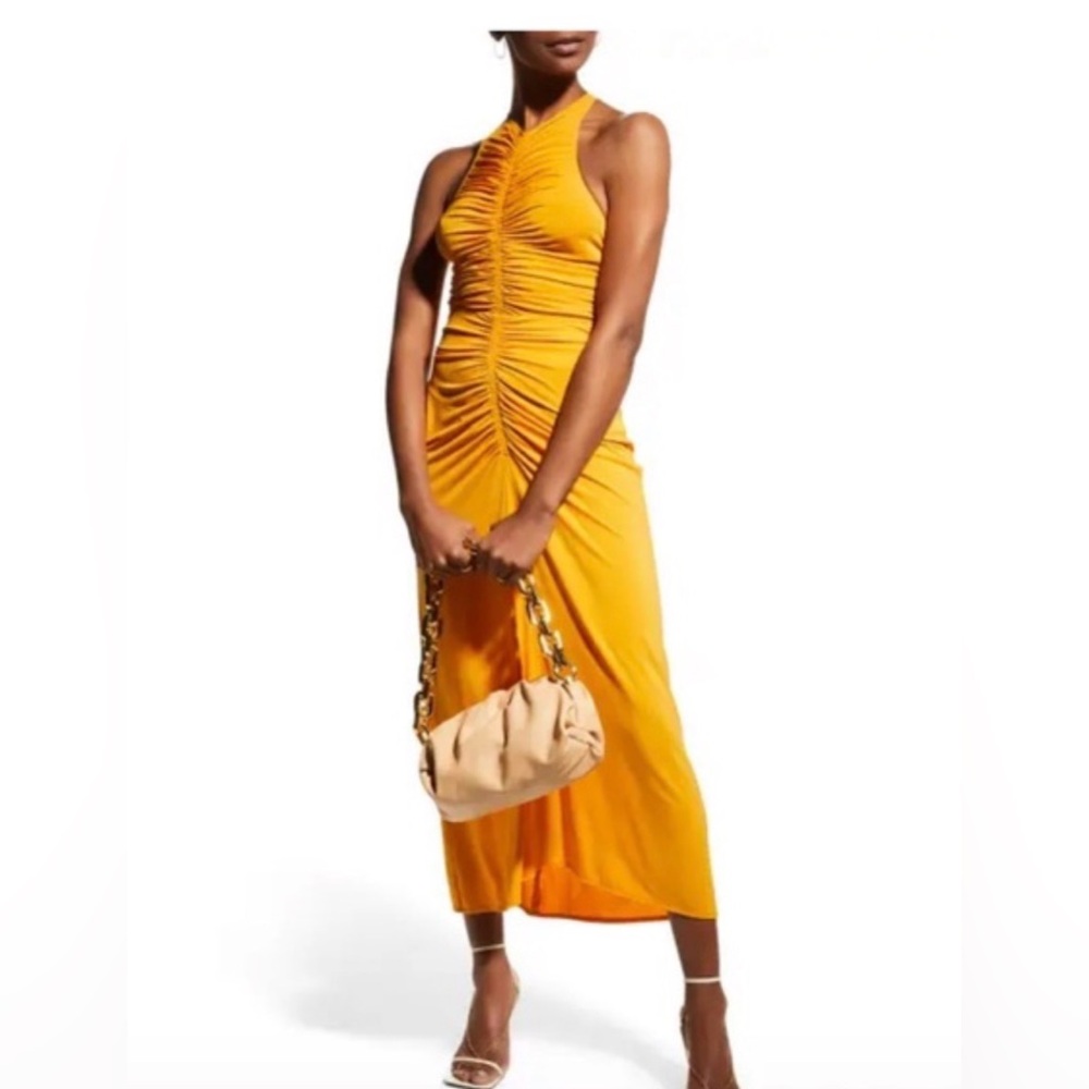 A.L.C. Vibrant Orange Ruched Adrienne tank and Skirt set mixed size